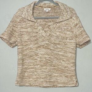 Haven Well Within Heavy Organic Cotton Linen Sweater Knit In Marled Oatmeal L